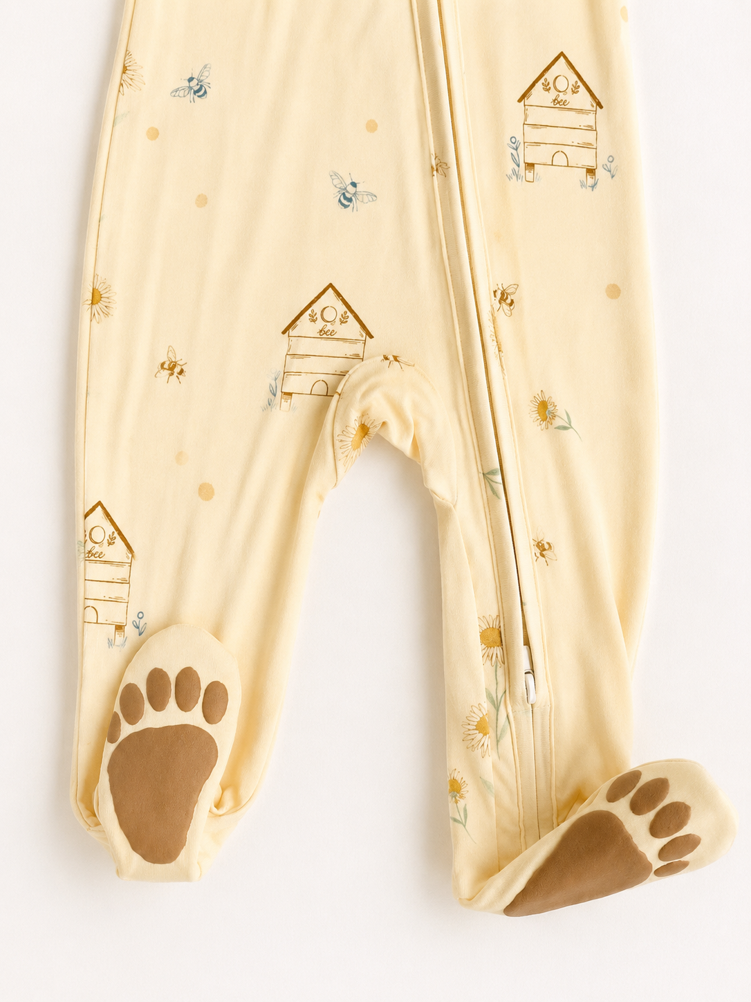 Honey Bee Bamboo Footie