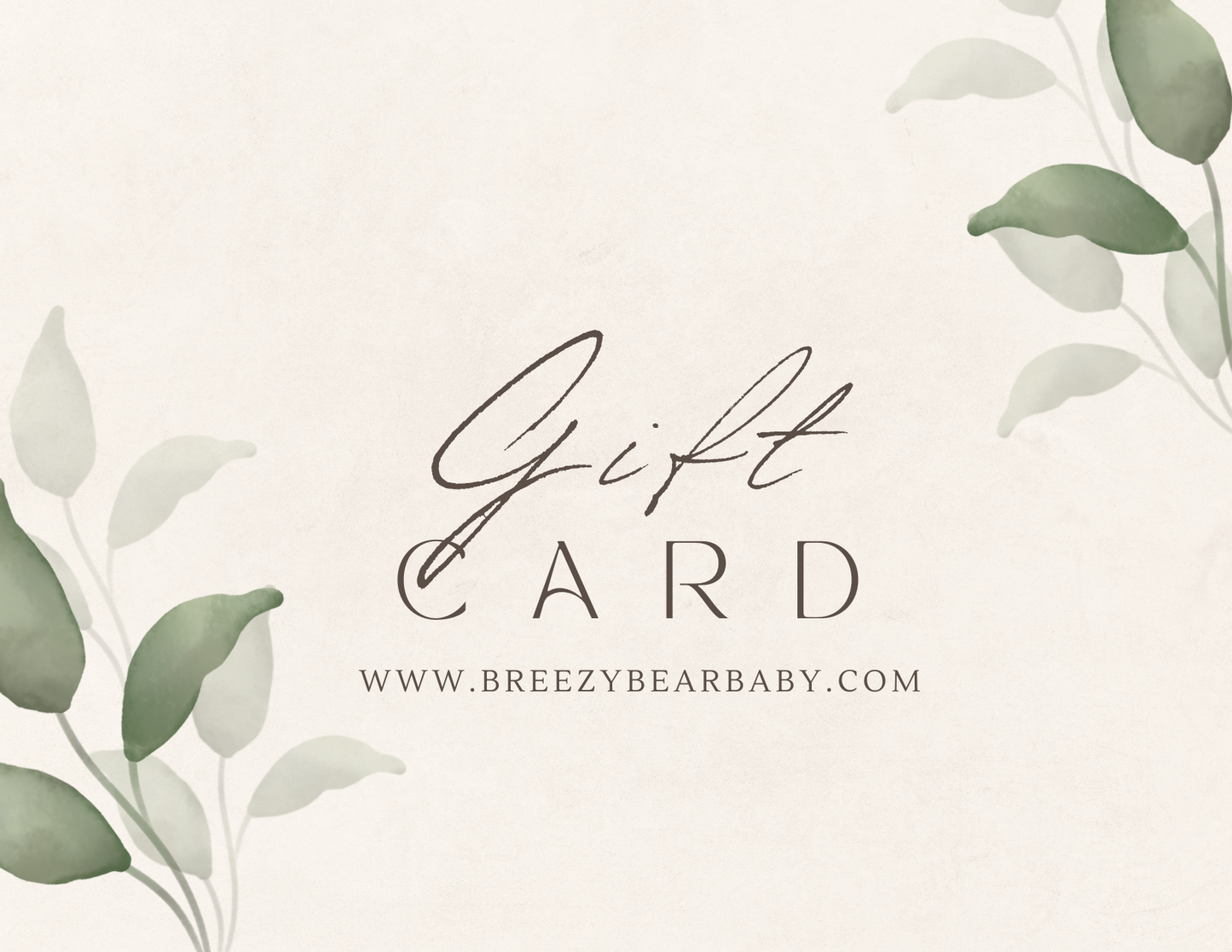 Breezy Bear Baby Gift Card